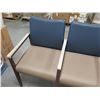 Image 2 : Wooden 3-Seat Chair Upholstered Backs & Seats