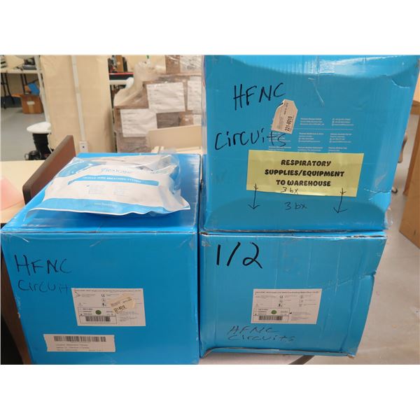 Qty 3 Boxes Flexicare Heated Wire Breathing System Adult CPAP/HFOT