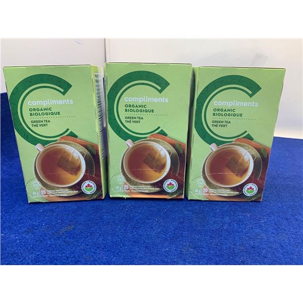Compliments Organic Green Tea (3 x 20)