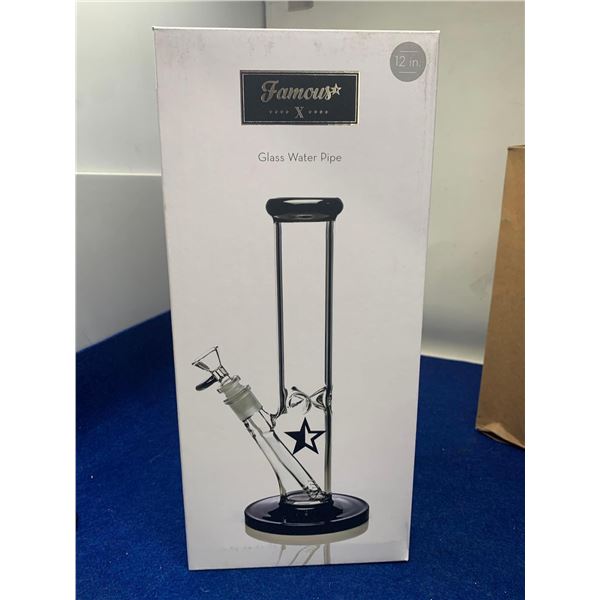 Famous X 12in Glass Water Pipe