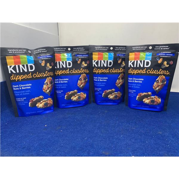 Kind Dipped Clusters Dark Chocolate Nuts & Berries (4 x 113g)