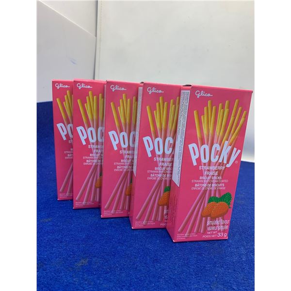 Pocky Strawberry Biscuit Sticks (5 x 33g)