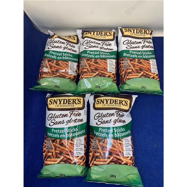 Snyders Gluten Free Pretzel Sticks (5 x 220g)