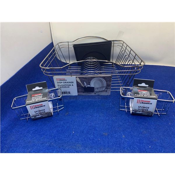 Lot of Dish Drainers and Sponge Holders