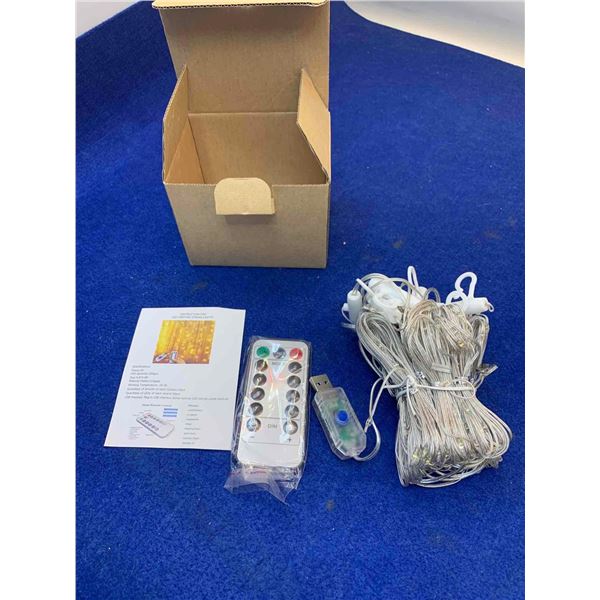 LED Curtain String Lights with Remote