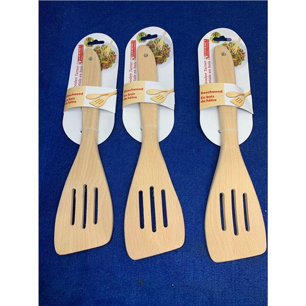 Beechwood Wooden Turners (3ct)