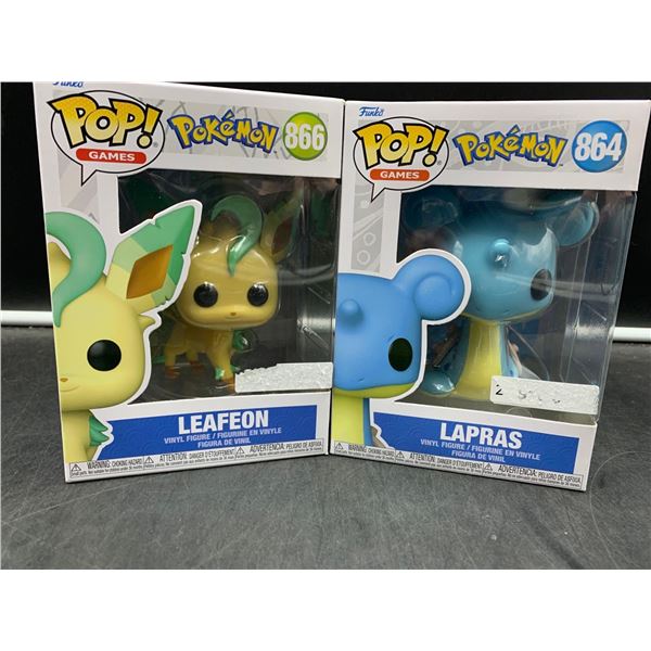 Funko Pop Pokemon-Leafeon and Lapras