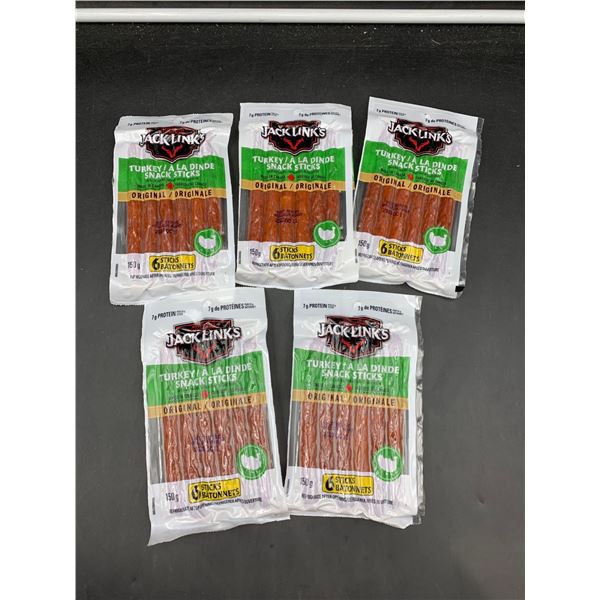 Jack Links Turkey Sausage Sticks-Original (5 x 150g)