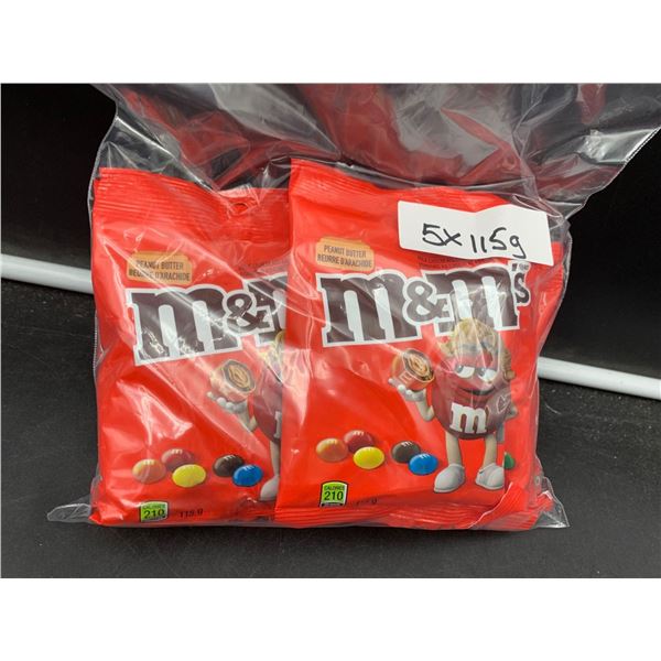 Peanut Butter M&M's Candy (5 x 115g)