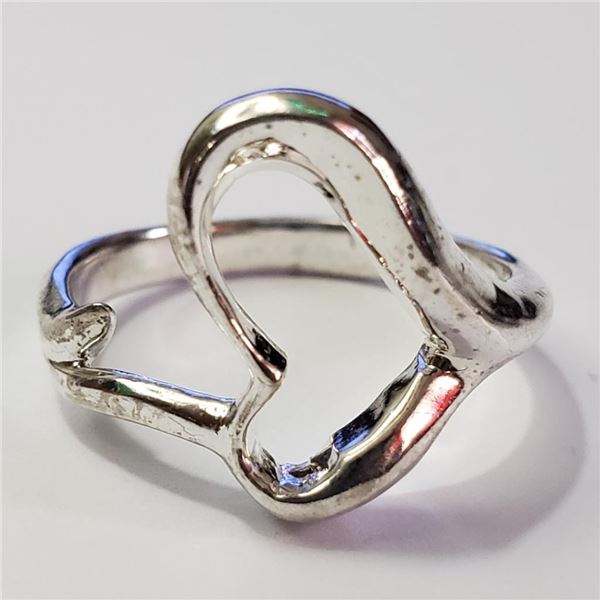 Silver Ring (~Size 8)(Ring is resizable for $40) (~length 0inches) (~weight 3.92g), Suggested Retail