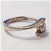 Image 2 : Silver Cubic Zirconia Ring (~Size 6)(Ring is resizable for $40) (~length 0inches), Suggested Retail 