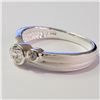 Image 2 : Silver Cubic Zirconia Ring (~Size 7)(Ring is resizable for $40) (~length 0inches) (~weight 3.14g), S