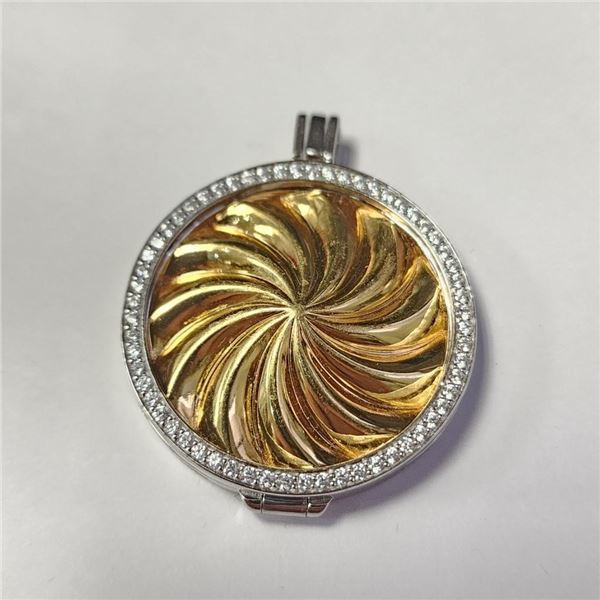 Silver Cz 16.21G Pendant, Suggested Retail Value $180