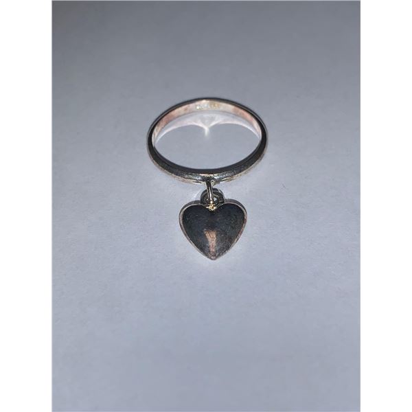 Silver hanging Heart pendant .925