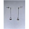 Image 1 : Set of .925 Silver Dangle Earrings
