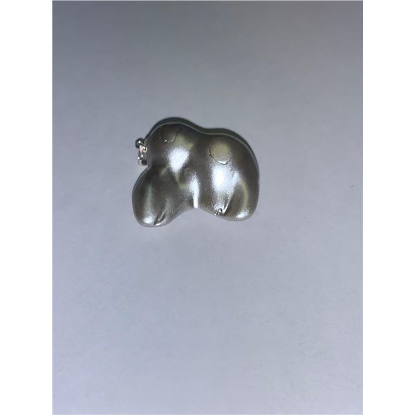 Silver Mined Nugget Pendant