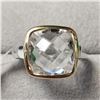 Image 1 : Brass Crystal(5.7ct) Ring (~Size 0) (~length 0 inches), Suggested Retail Value $120