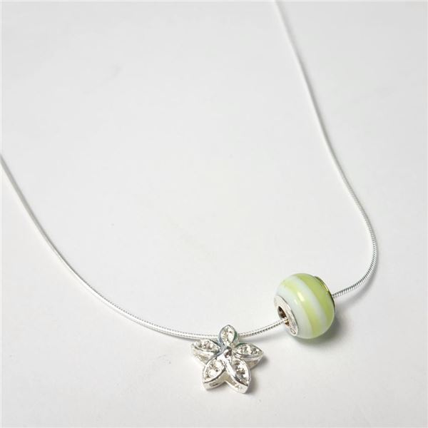 Silver 16" With 2 Pendant Necklace (~Size 0) (~length 0 inches), Suggested Retail Value $70