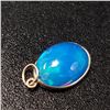 Image 2 : 10K Yellow Gold Blue Opal Enhanced(1.8ct) Pendant (~Size 0) (~length 0 inches), Suggested Retail Val