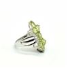 Image 2 : Silver Peridot(2.45ct) Rhodium Plated Ring (~Size 0) (~length 0 inches) (~weight 5.85g), Suggested R