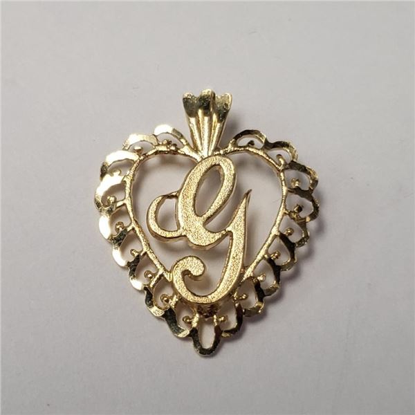 10K Yellow Gold 0.8G Heart Pendant (~Size 0) (~length 0 inches), Suggested Retail Value $250