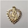 Image 1 : 10K Yellow Gold 0.8G Heart Pendant (~Size 0) (~length 0 inches), Suggested Retail Value $250