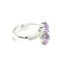 Image 2 : Silver Amethyst(1.35ct) Rhodium Plated Ring (~Size 0) (~length 0 inches) (~weight 4.95g), Suggested 