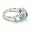 Image 2 : Silver Blue Topaz(4.45ct) Rhodium Plated Ring (~Size 0) (~length 0 inches) (~weight 5.8g), Suggested