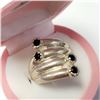 Image 2 : Silver Black Onyx Ring (~Size 0) (~length 0 inches), Suggested Retail Value $200