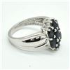 Image 1 : Silver Blue Sapphire(1.8ct) Rhodium Plated Ring (~Size 0) (~length 0 inches) (~weight 5.4g), Suggest
