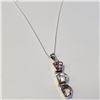 Image 3 : Silver Amethyst 16" Necklace, Suggested Retail Value $240