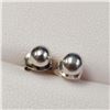 Image 3 : Silver Ball Earrings, Suggested Retail Value $40