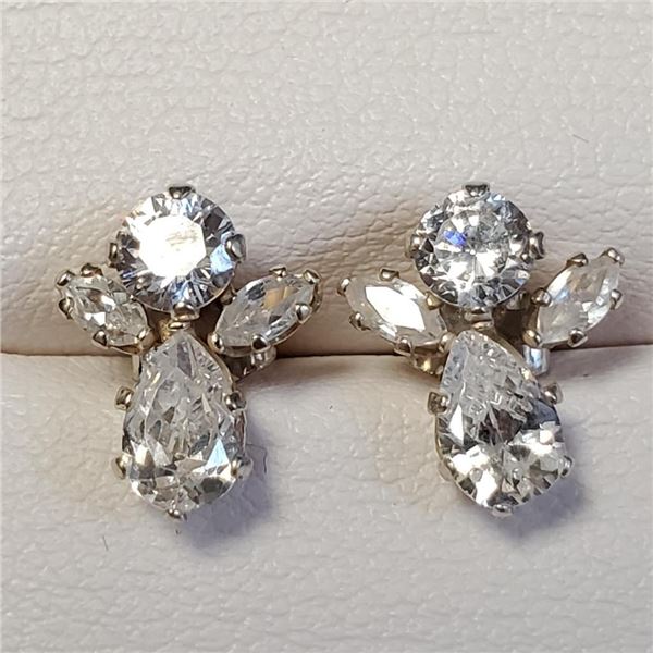 Silver Cz Earrings, Suggested Retail Value $60