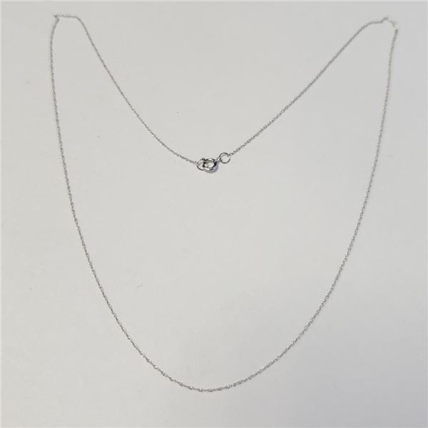10K White Gold 16" 0.33G Necklace, Suggested Retail Value $100
