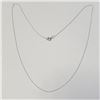 Image 1 : 10K White Gold 16" 0.33G Necklace, Suggested Retail Value $100