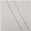 Image 2 : 10K White Gold 16" 0.33G Necklace, Suggested Retail Value $100