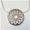 Image 1 : Silver Diamond 16" Necklace, Suggested Retail Value $160