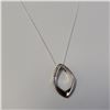Image 2 : Silver Diamond 18" Necklace, Suggested Retail Value $200