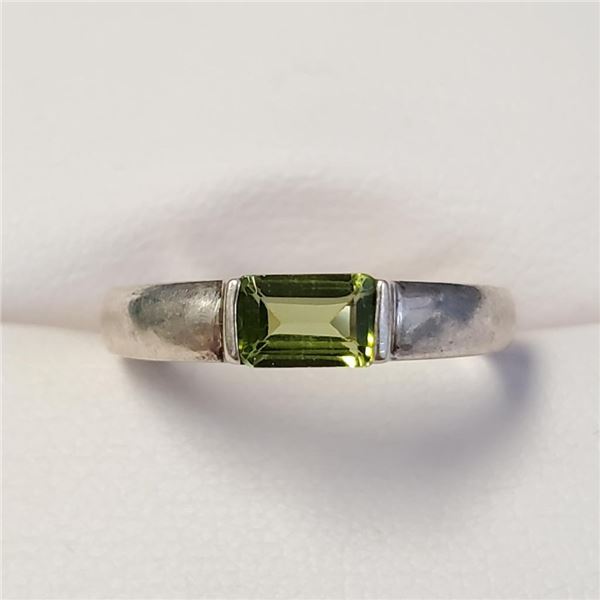 Silver Peridot Ring, Suggested Retail Value $140