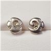 Image 1 : Silver Vintage Letter G Earrings, Suggested Retail Value $40