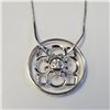 Image 1 : Silver Cz And Diamond 16" Necklace, Suggested Retail Value $160