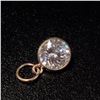 Image 2 : 10K Yellow Gold Moissanite(0.75ct) Pendant, Suggested Retail Value $400