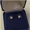 Image 3 : 14K Yellow Gold Cubic Zirconia Earrings, Suggested Retail Value $100