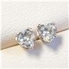 Image 2 : 14K White Gold Cz Earrings, Suggested Retail Value $120