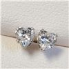 Image 3 : 14K White Gold Cz Earrings, Suggested Retail Value $120