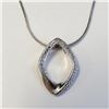 Image 1 : Silver Diamond 16" Necklace, Suggested Retail Value $200