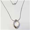 Image 2 : Silver Diamond 16" Necklace, Suggested Retail Value $200
