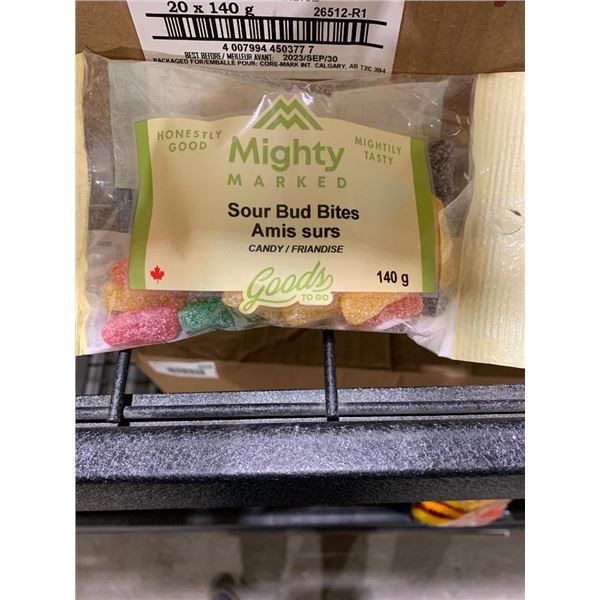 CASE LOT - Mighty Marked Sour Bud Bites 20 x 140g