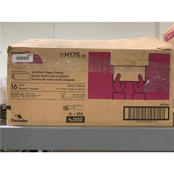 CASE LOT - Cascade Pro Multifold Paper Towel 16 x 250