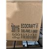 Image 2 : CASE LOT - Ecocraft Double Panel Bags 6.5 x 2 x 8.5 (500 Count)